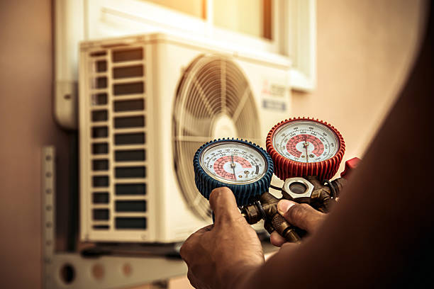 Professional Hvac technician working in O Fallon, IL